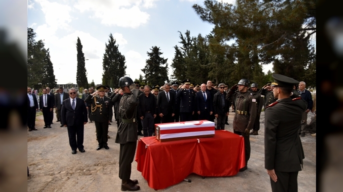1964 yılında kaybolan Şehit Reşat Ahmet askeri törenle defnedildi
