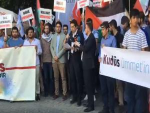 İSRAİL LEFKOŞADA PROTESTO EDİLDİ