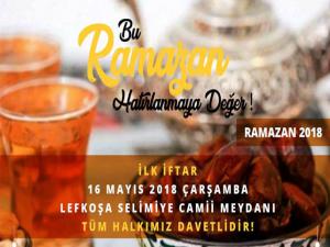 VAKIFLARIN İLK İFTAR YEMEĞİ SELİMİYE MEYDANI'NDA