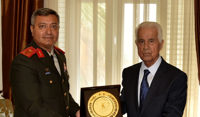 3'üncü Cumhurbaşkanı Eroğlu, Güvenlik Kuvvetleri Komutanı'nı kabul etti