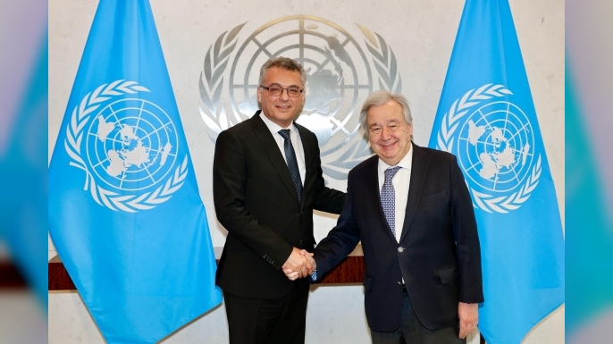 Cumhurbaşkanı Erhürman, Guterres ile görüştü.. Cumhurbaşkanlığı: "Görüşme olumlu bir havada gerçekleşti"