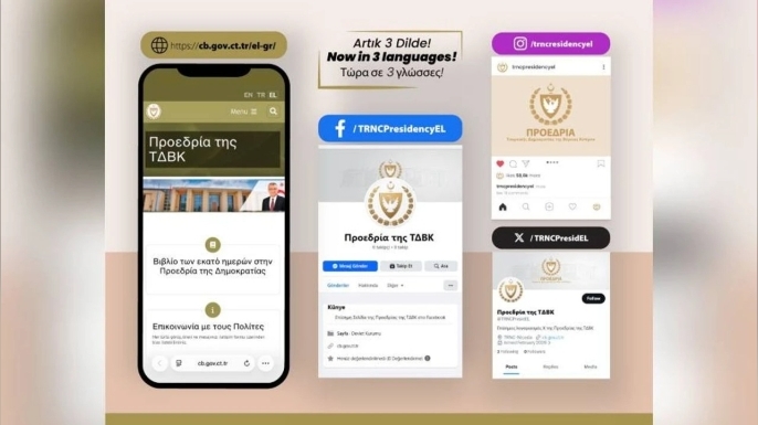 Cumhurbaşkanlığı Yunanca sitesi devreye girdi
