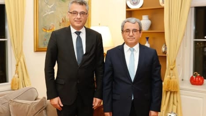 Erhürman, New York'ta Büyükelçi Ahmet Yıldız ile görüştü