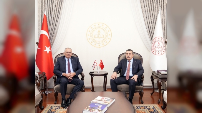 TC Milli Eğitim Bakanı Tekin, Milli Eğitim Bakanı Çavuşoğlu ile görüştü