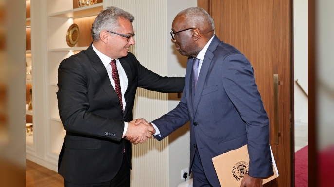 Cumhurbaşkanı Tufan Erhürman, Diagne’yi kabul etti