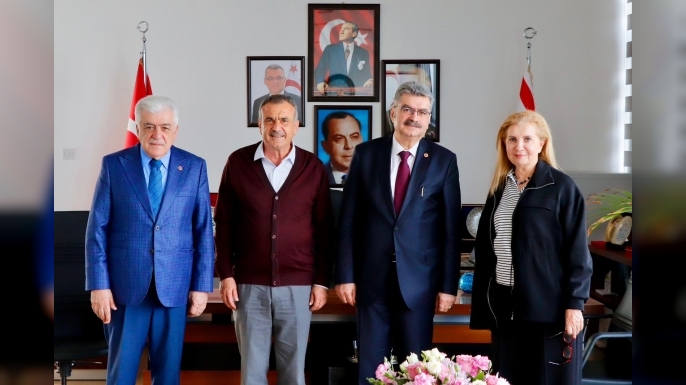 Türkiye ve KKTC Dostluk Grubu heyetinden Gazimağusa Belediyesi Başkanı Uluçay’a ziyaret