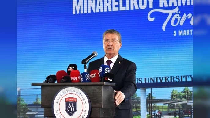 Üstel, Altınbaş Kıbrıs Üniversitesi temel atma töreninde konuştu… “Yükseköğretim KKTC’nin stratejik kalkınma alanlarından biri”