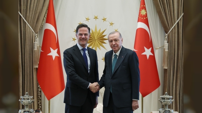 Erdoğan, Rutte ile görüştü