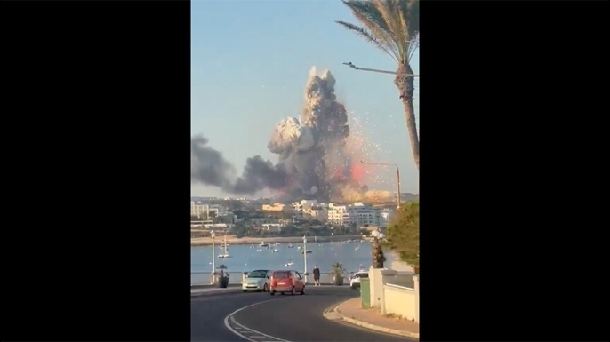 Malta'daki havai fişek fabrikasında şiddetli patlama: İki kişi yaralandı