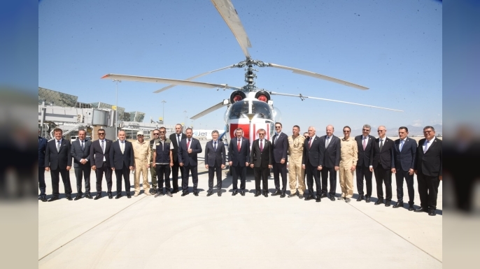 Cevdet Yılmaz KKTC’de… Ercan’da Yangın Söndürme Helikopteri teslim töreni yapıldı