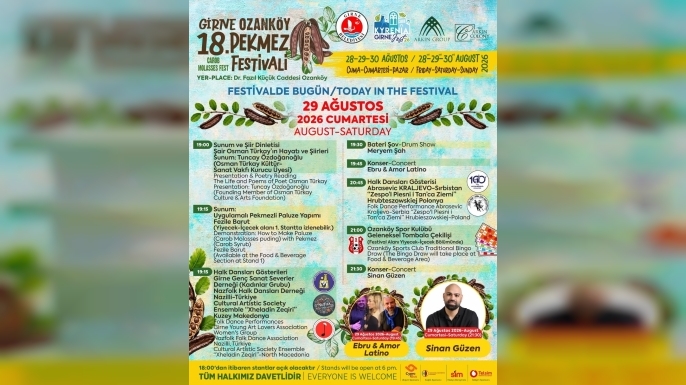 18. Girne Ozanköy Pekmez Festivali yarın başlıyor