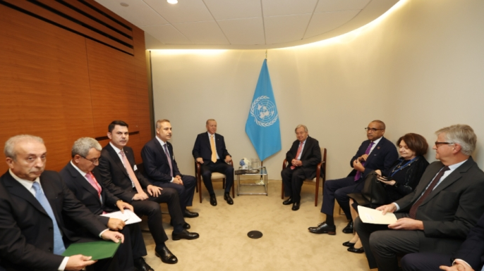 Erdoğan, Guterres’le görüştü: “Kıbrıs Türk halkının egemen eşitliğini ve eşit uluslararası statüsünü tanımayan hiçbir öneri netice vermeyecek”