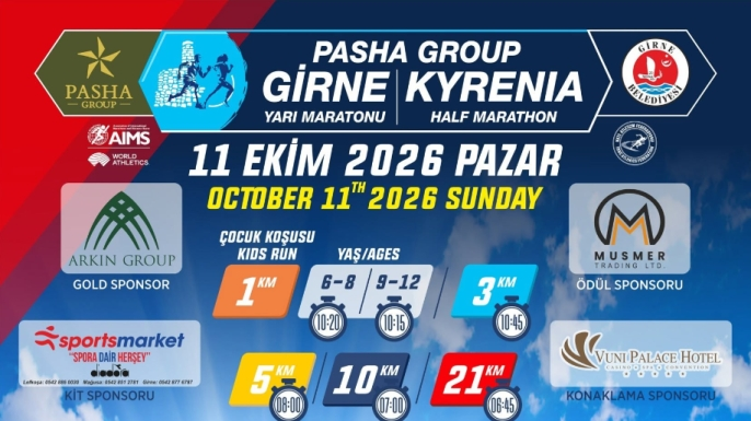 Girne Yarı Maratonu pazar günü yapılacak
