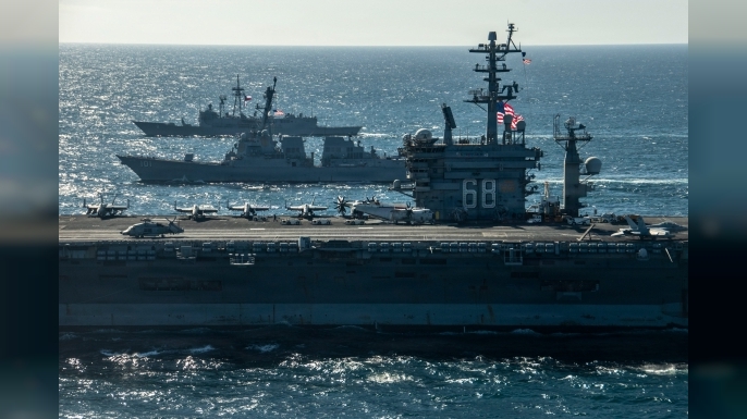 ABD, Küba ile gerilim devam ederken USS Nimitz uçak gemisini Karayipler'e konuşlandırdı