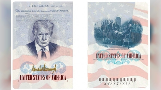 ABD, kuruluşunun 250. yılı anısına Trump'ın görselinin yer aldığı pasaportlar basacak