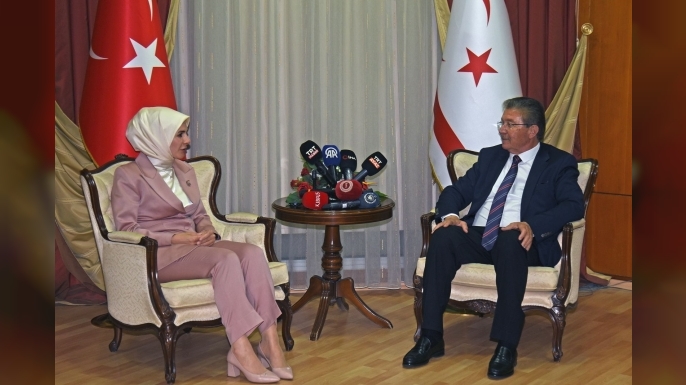 Başbakan Üstel, Türkiye Aile Bakanı Göktaş’ı kabul etti