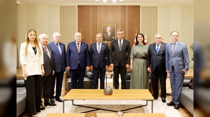 Cumhurbaşkanı Erhürman, Azerbaycan Dostluk Grubu heyetlerini kabul etti