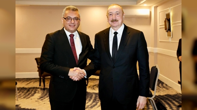 Cumhurbaşkanı Tufan Erhürman, Azerbaycan Cumhurbaşkanı İlham Aliyev ile görüştü