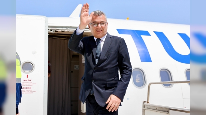 Erhürman Antalya Diplomasi Forumu’na katılmak üzere Türkiye'ye gitti