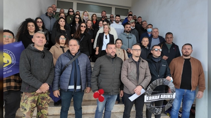 Güç-Sen’den Mağusa Limanı’nda siyah çelenk ve açıklama