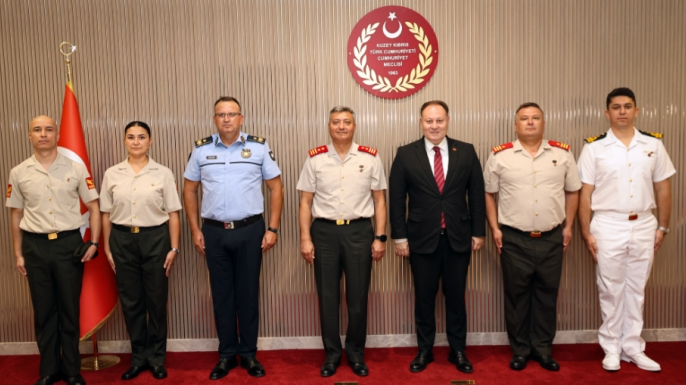 Öztürkler, Güvenlik Kuvvetleri Komutanı Tümgeneral Görgülü ve beraberindeki heyeti kabul etti
