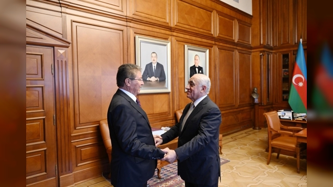 Üstel ile Asadov KKTC ile Azerbaycan arasındaki ilişkilerinin geliştirilmesinde ulaşımın oynadığı stratejik rolü ele aldı