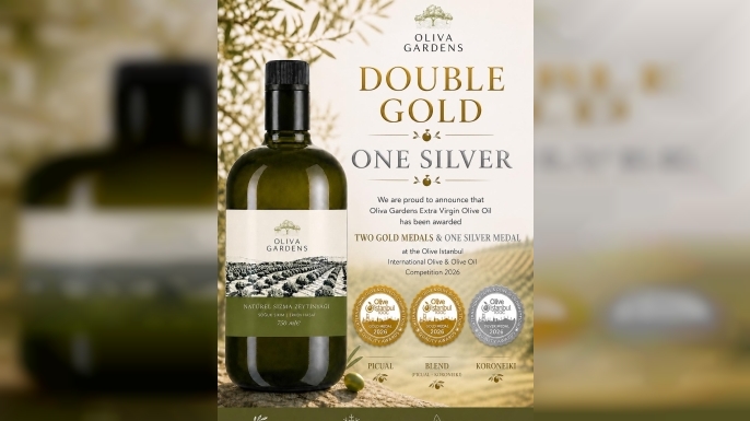 Vadili bölgesinde üretim yapan Oliva Gardens, İstanbul’daki uluslararası yarışmadan 3 ödülle döndü