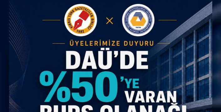 KTGB ile DAÜ arasında işbirliği protokolü...Birlik üyeleri ve ailelerine burs olanağı