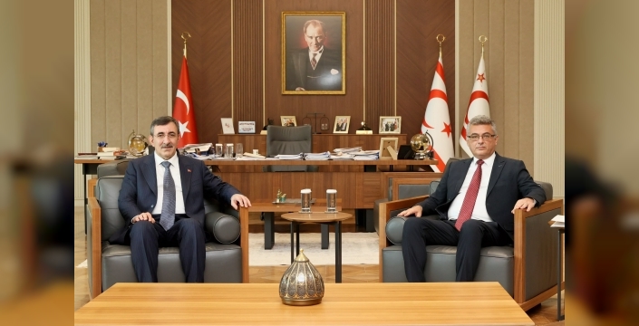 Erhürman, TC Cumhurbaşkanı Yardımcısı Yılmaz'la görüştü
