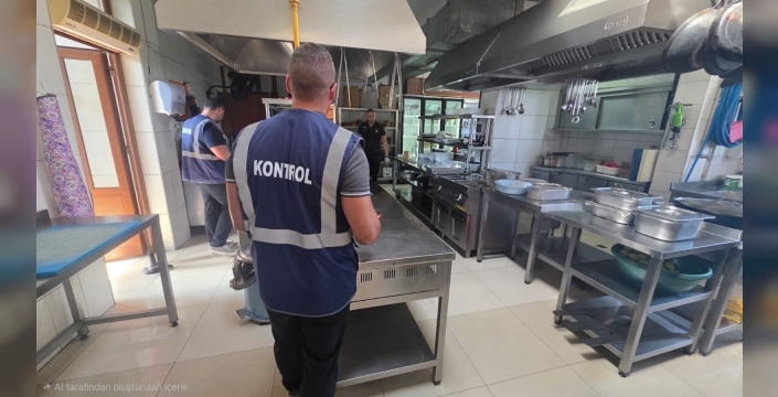 Kaplıca bölgesindeki su ürünleri restoranları denetlendi