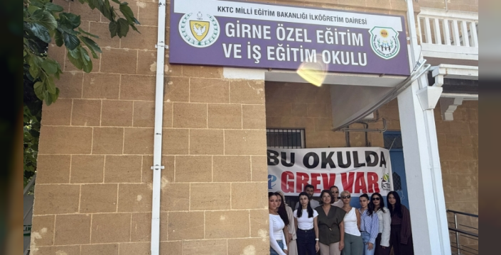 KTÖS, Girne Özel Eğitim ve İş Eğitim Okulu’nda bugün iş bırakacak