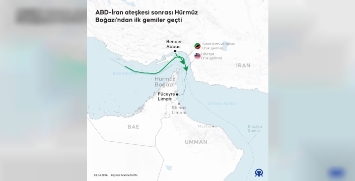 Axios: İran'a saldırıların başlamasından bu yana ilk kez ABD donanmasına ait gemiler Hürmüz'den geçti
