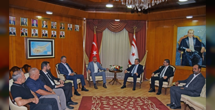 Başbakan Üstel, Hür-İş Federasyonu heyetini kabul etti
