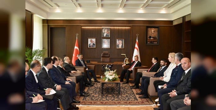 Başbakan Üstel, Türkiye İçişleri Bakanı Çiftçi’yi kabul etti