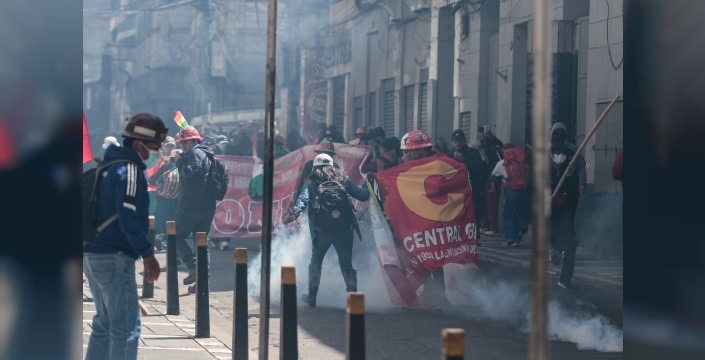 Bolivya'da hükümet karşıtı protestolarda 57 kişi gözaltına alındı