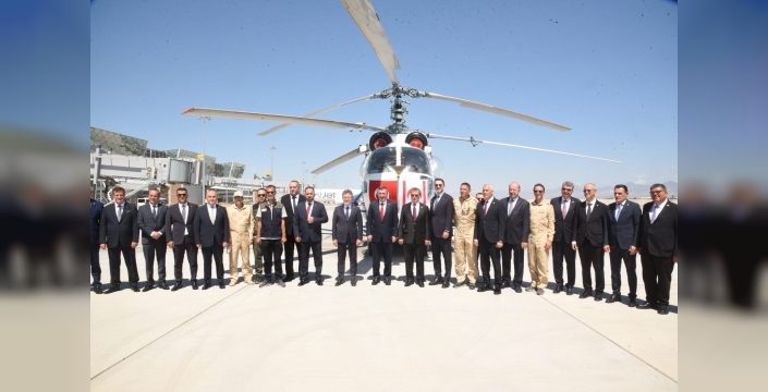Cevdet Yılmaz KKTC’de… Ercan’da Yangın Söndürme Helikopteri teslim töreni yapıldı