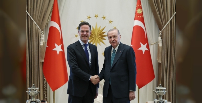 Erdoğan, Rutte ile görüştü