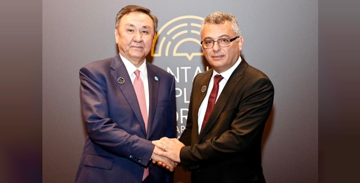 Erhürman, Türk Devletleri Teşkilatı Genel Sekreteri Ömüraliyev ile görüştü