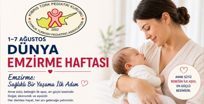 Kıbrıs Türk Pediatri Kurumu Asbaşkanı Güzoğlu'ndan Dünya Emzirme Haftası mesajı