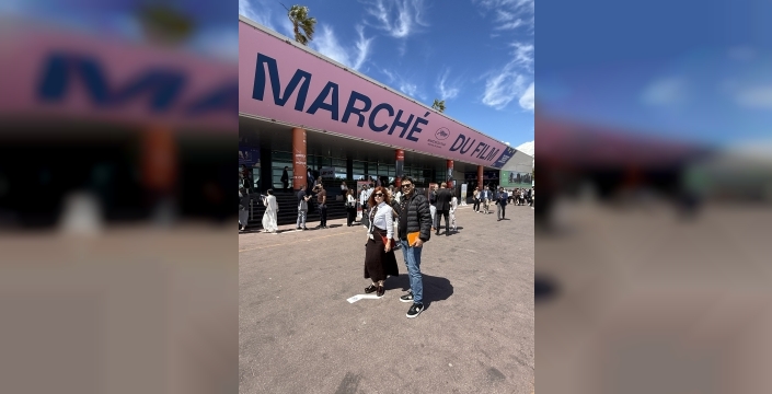 Ömer Evre ve Hatice Tezcan Cannes’da Kıbrıs Türk Sinemasını temsil etti