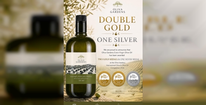 Vadili bölgesinde üretim yapan Oliva Gardens, İstanbul’daki uluslararası yarışmadan 3 ödülle döndü
