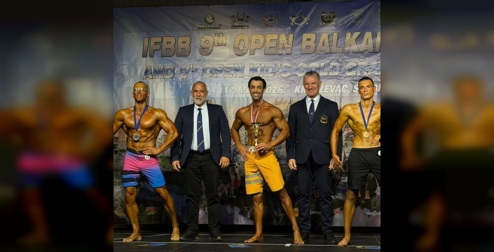 Vücut geliştirme sporcuları Sırbistan’da başarılı sonuçlar elde etti